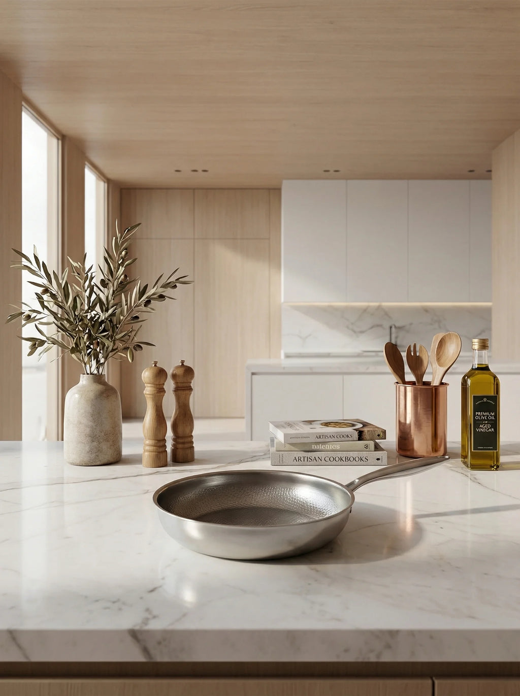 Sartén De Acero Inoxidable Para Inducción | Sartén Antiadherente-Frying Pan-SeemSeem