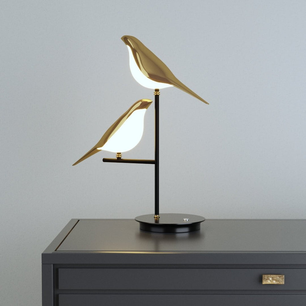 Dekorative Tischlampe | Modernes Vogeldesign LED-Lampe-SeemSeem