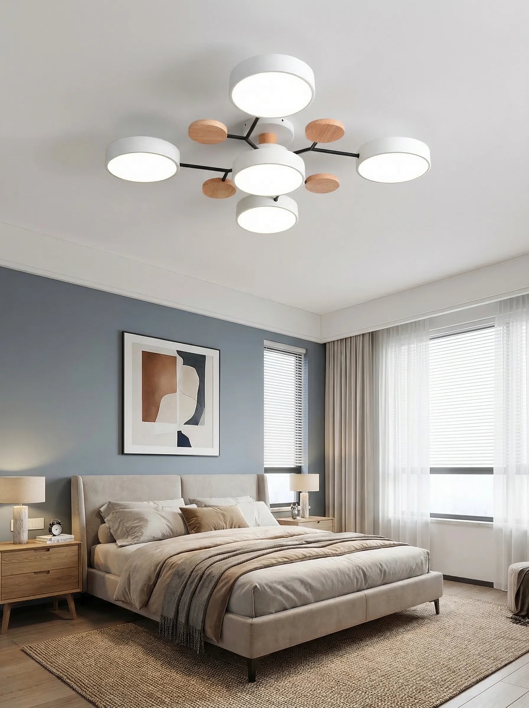 Lámpara De Techo LED Moderna Para Salón | Plafón Circular Moderno-Ceiling Light-SeemSeem