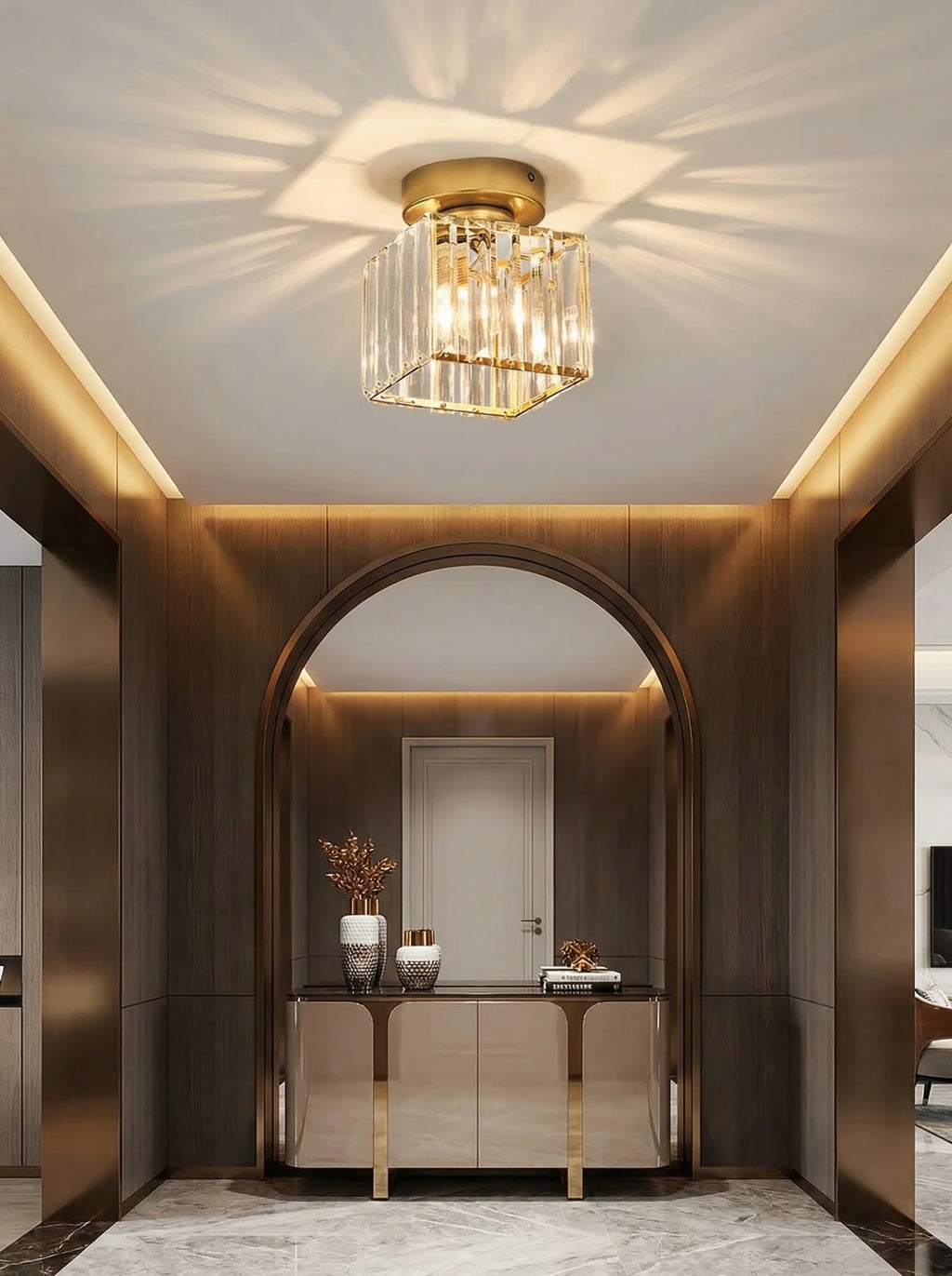 Lámpara De Techo Moderna Negra | Plafón LED Para Pasillo Cocina Y Dormitorio-Ceiling Light-SeemSeem