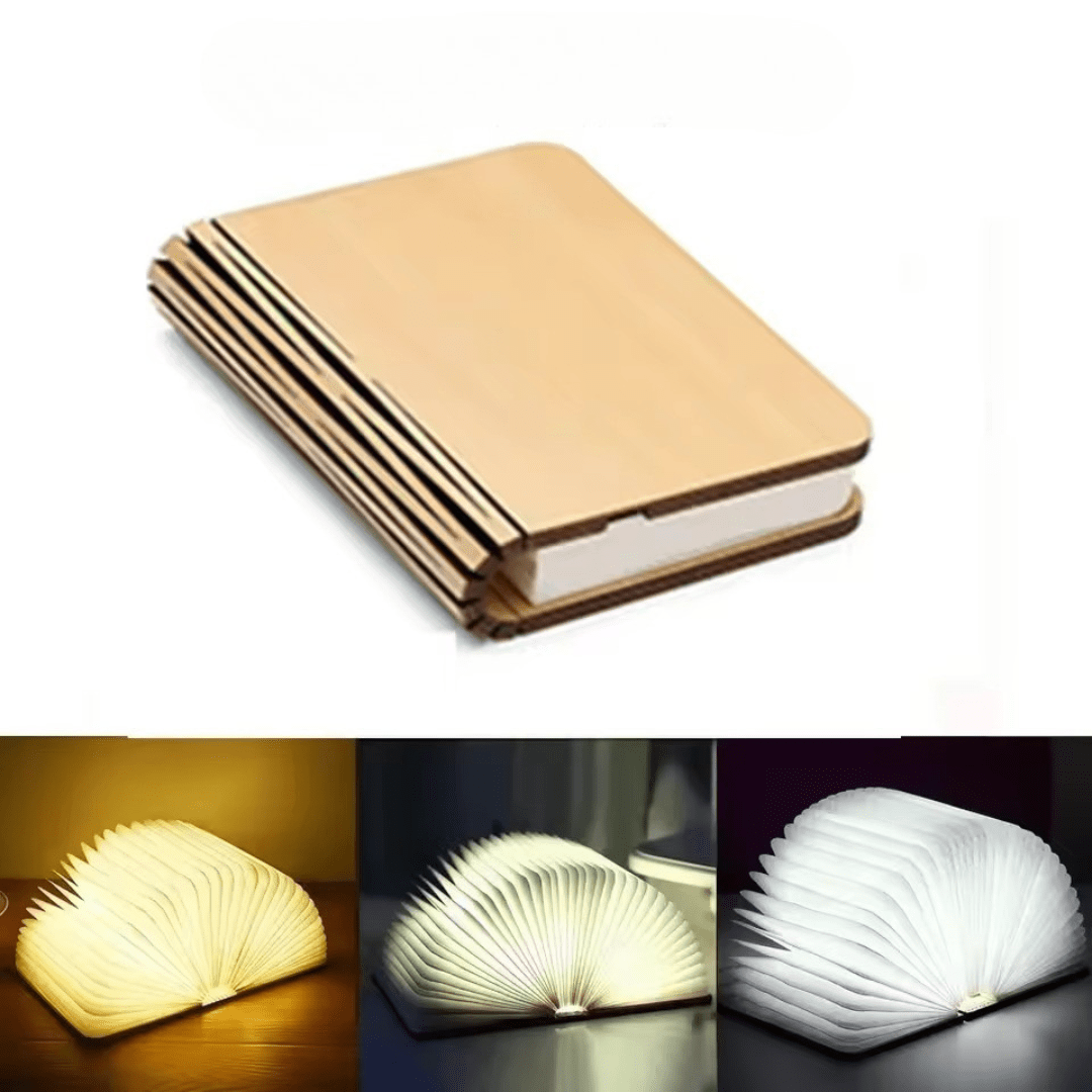 Lámpara Libro LED Plegable | Luz Decorativa Con Diseño De Libro-Lamp-SeemSeem