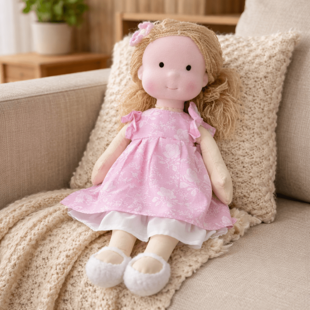 Muñeca De Trapo | Muñeca Bebe Artesanal-Toy-SeemSeem