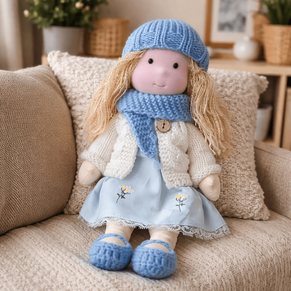 Muñeca De Trapo | Muñeca Bebe Artesanal-Toy-SeemSeem