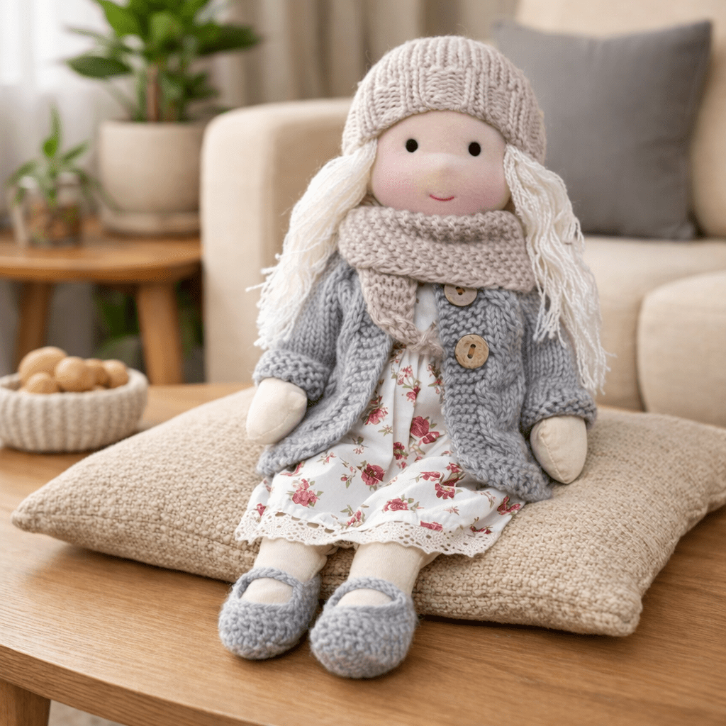Muñeca De Trapo | Muñeca Bebe Artesanal-Toy-SeemSeem