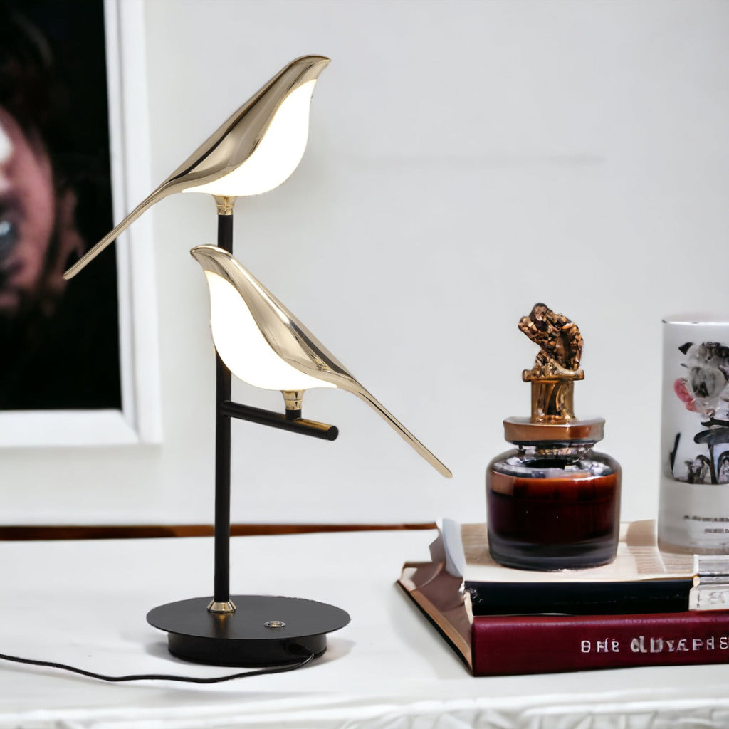Dekorative Tischlampe | Modernes Vogeldesign LED-Lampe SeemSeem