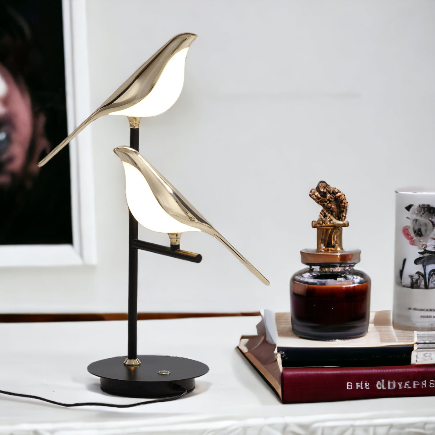 Dekorative Tischlampe | Modernes Vogeldesign LED-Lampe SeemSeem