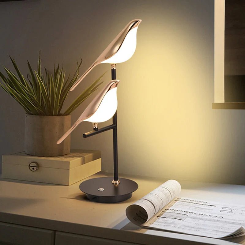 Dekorative Tischlampe | Modernes Vogeldesign LED-Lampe SeemSeem