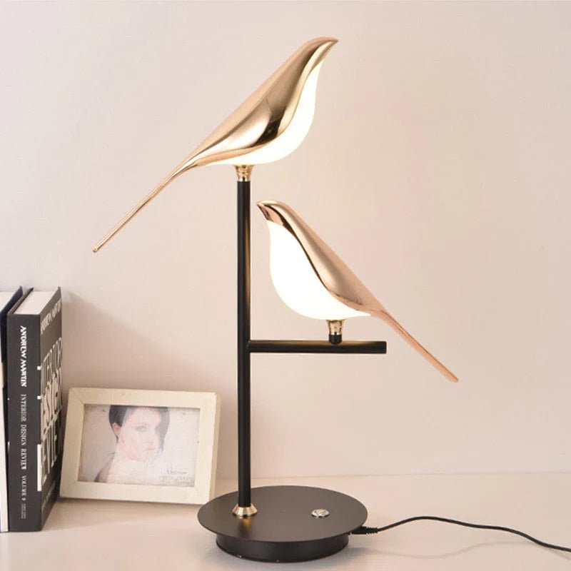 Dekorative Tischlampe | Modernes Vogeldesign LED-Leuchte SeemSeem