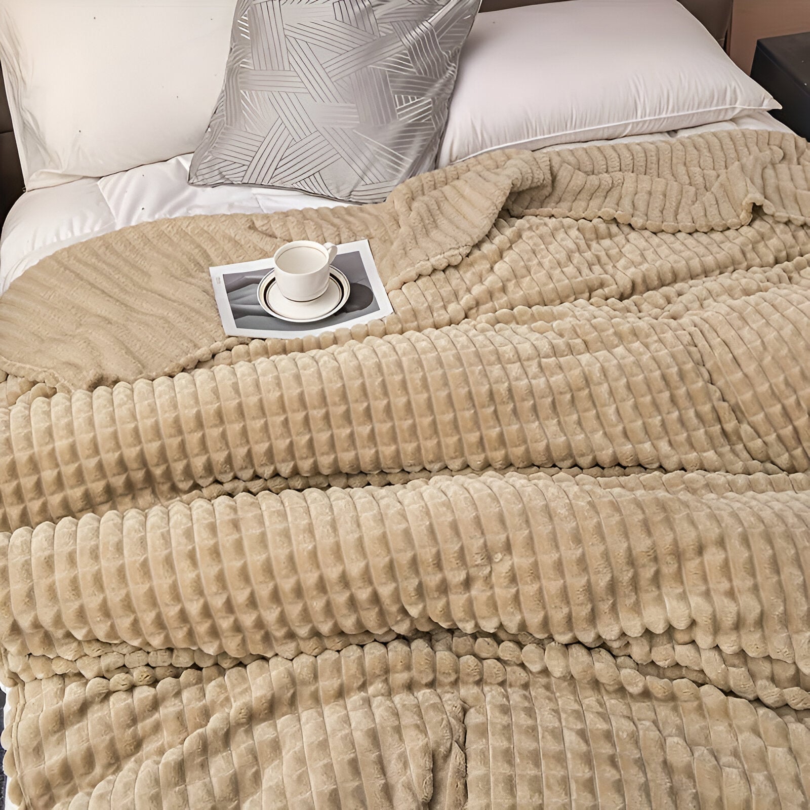 Rippflanelldecke | Weiche Decke für Sofa und Bett -Blanket-SeemSeem
