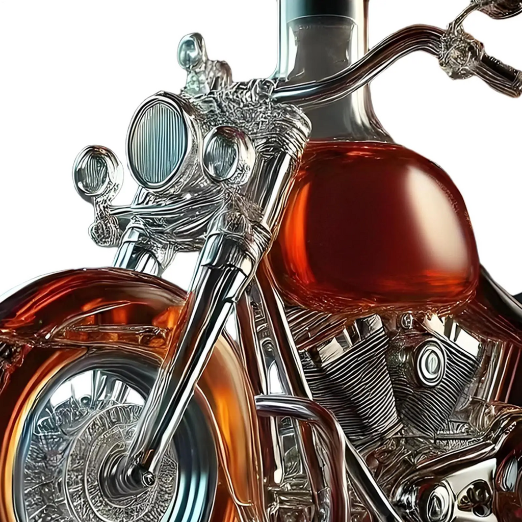 Decantador de Whisky Motocicleta Clásica | Recipiente Transparente Tapón Superior Para Bebidas-decanters-SeemSeem