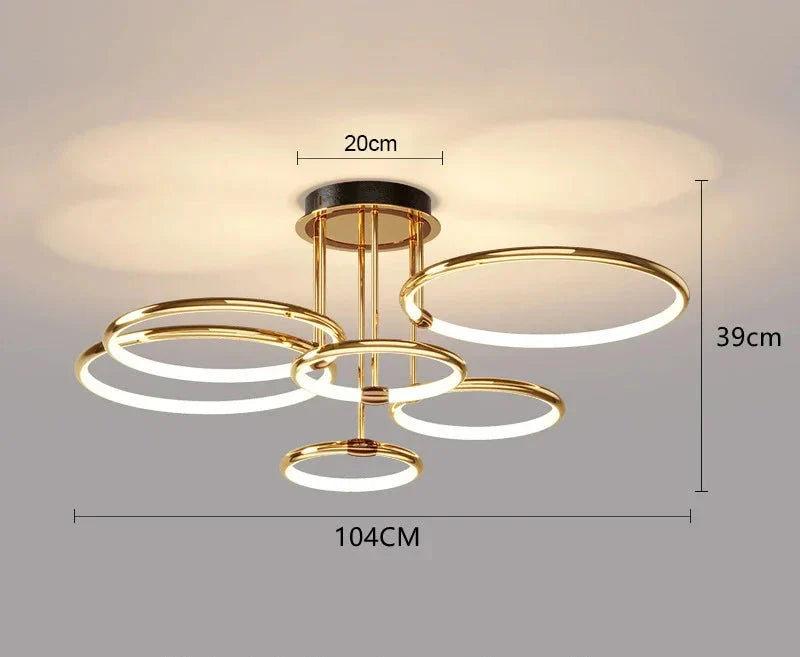 Lámpara De Techo Led | Plafon Led Techo-Ceiling Light-SeemSeem