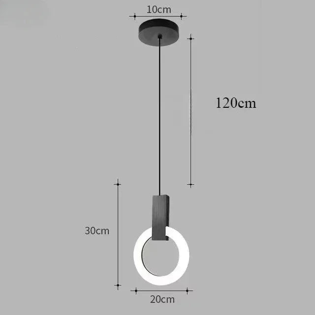 Kreisförmige LED-Pendelleuchte | Moderne aufgehängte Beleuchtung - Lamp-SeemSeem