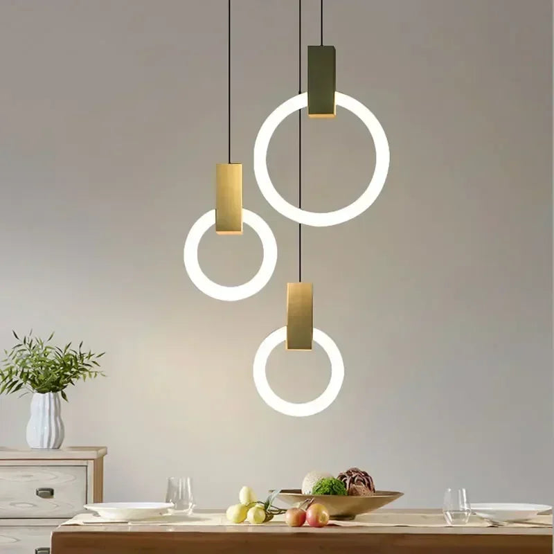 Kreisförmige LED-Pendelleuchte | Moderne Pendelbeleuchtung – SeemSeem