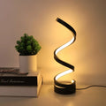 Lámpara de Mesa LED Espiral | Iluminación Moderna Decorativa-Lamp-SeemSeem