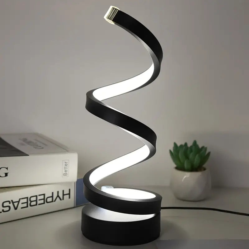 Lámpara de Mesa LED Espiral | Iluminación Moderna Decorativa-Lamp-SeemSeem