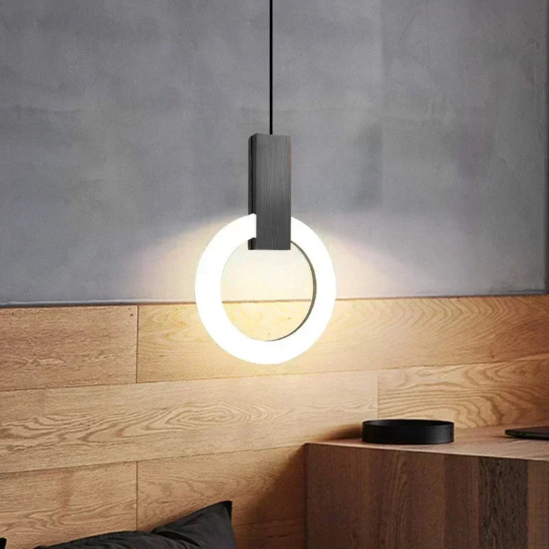 Runde LED-Pendelleuchte | Moderne Hängeleuchtenbeleuchtung-Lampe-SeemSeem