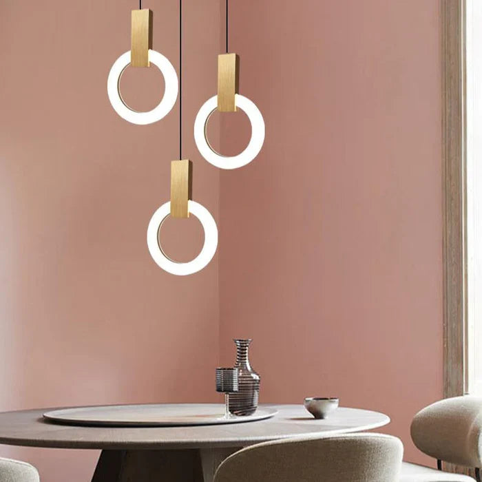 Kreisförmige LED-Pendelleuchte | Moderne aufgehängte Beleuchtung - Lamp-SeemSeem
