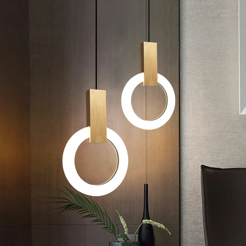 Kreisförmige LED-Pendelleuchte | Moderne aufgehängte Beleuchtung - Lamp-SeemSeem