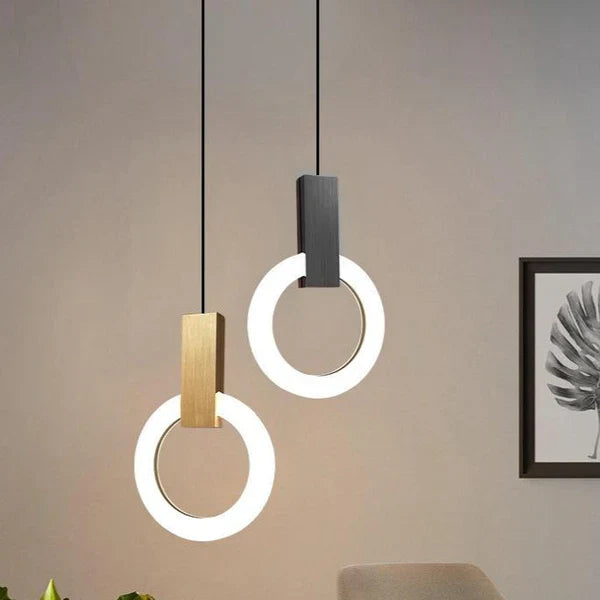 Kreisförmige LED-Pendelleuchte | Moderne hängende Beleuchtung - Lamp-SeemSeem