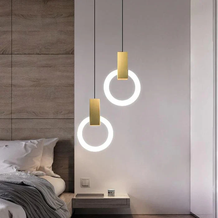 Runde LED-Pendelleuchte | Moderne aufgehängte Beleuchtung - SeemSeem