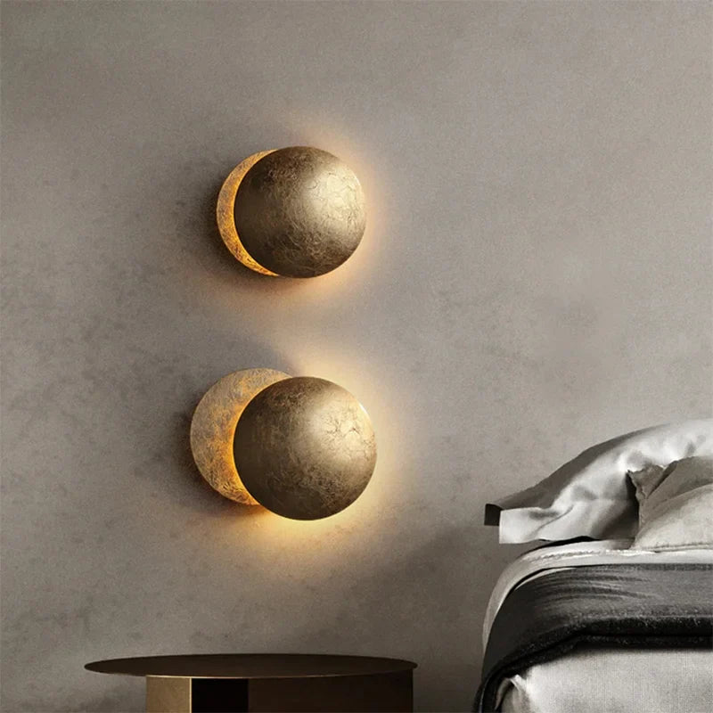 Aplique de Pared Eclipse Lunar | Pantalla Giratoria 360° Para Iluminación Interior-Lamp-SeemSeem