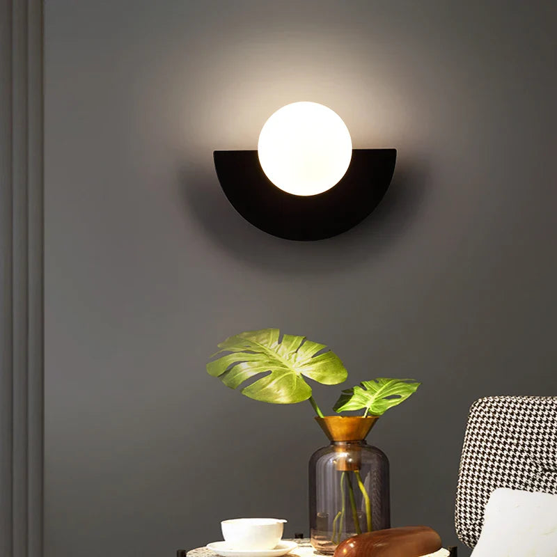 Aplique de Pared Semicircular | Esfera Luminosa Para Iluminación Interior-Lamp-SeemSeem