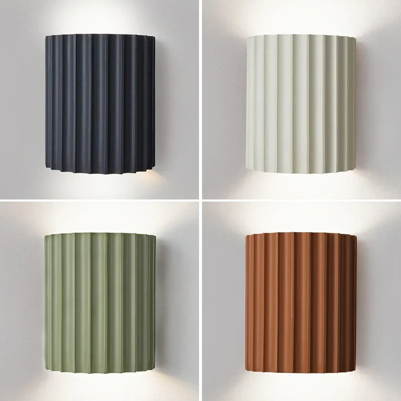 Moderne nordische Wandlampe aus Harz | Elegante Wandleuchte für Innenräume