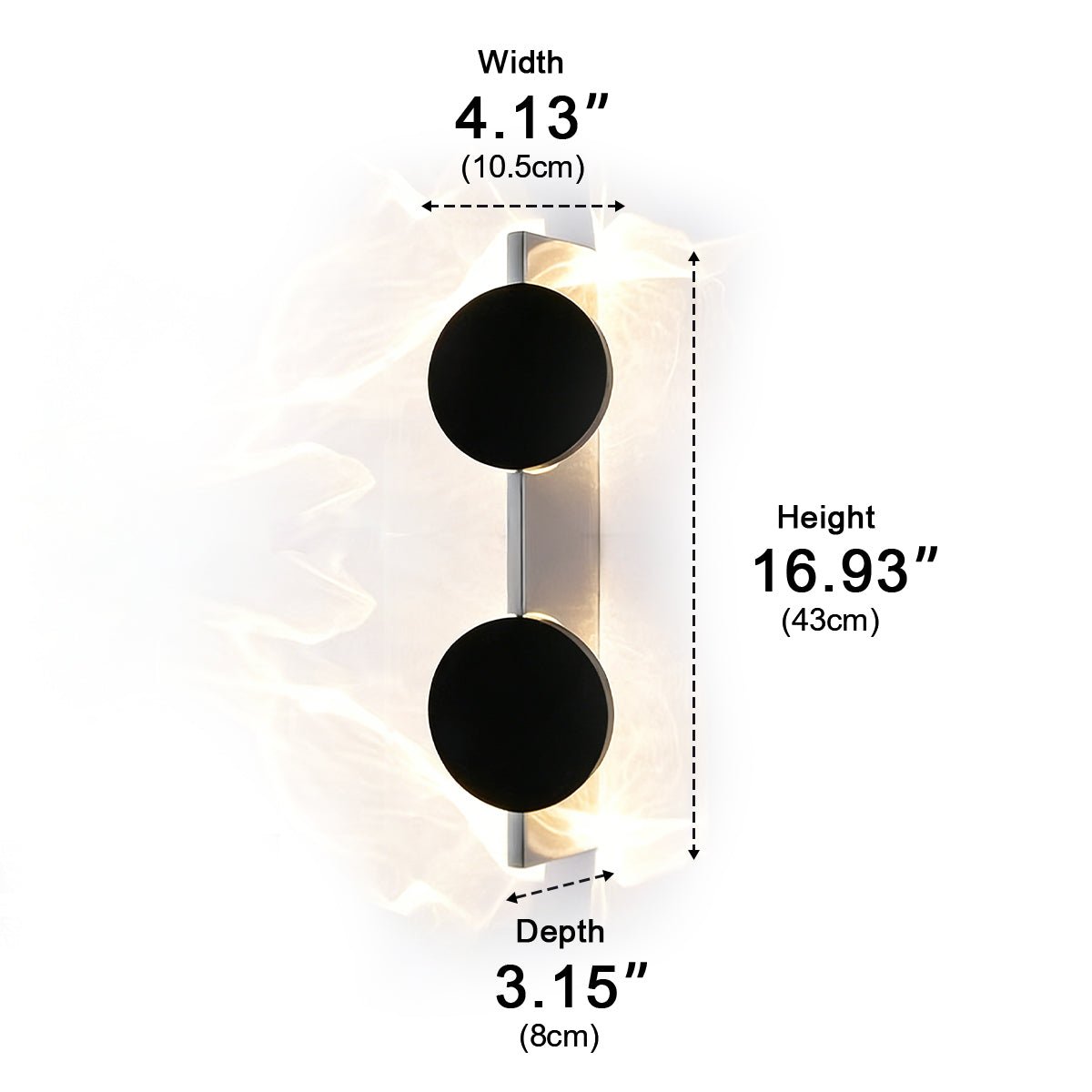 Aplique De Pared LED Artístico | Iluminación Decorativa Circular-Lamp-SeemSeem