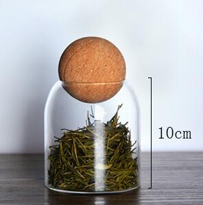 Botellas Decorativas De Vidrio Con Tapón Esférico | Frascos Minimalistas De Exhibición-Containers-SeemSeem