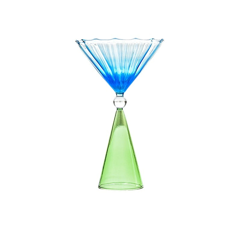 Copa Decorativa Escultural | Base Cónica Geométrica-drinkware-SeemSeem