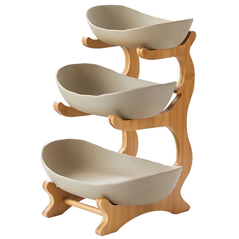 Frutero De Dos Niveles | Soporte Escalonado-Serveware-SeemSeem