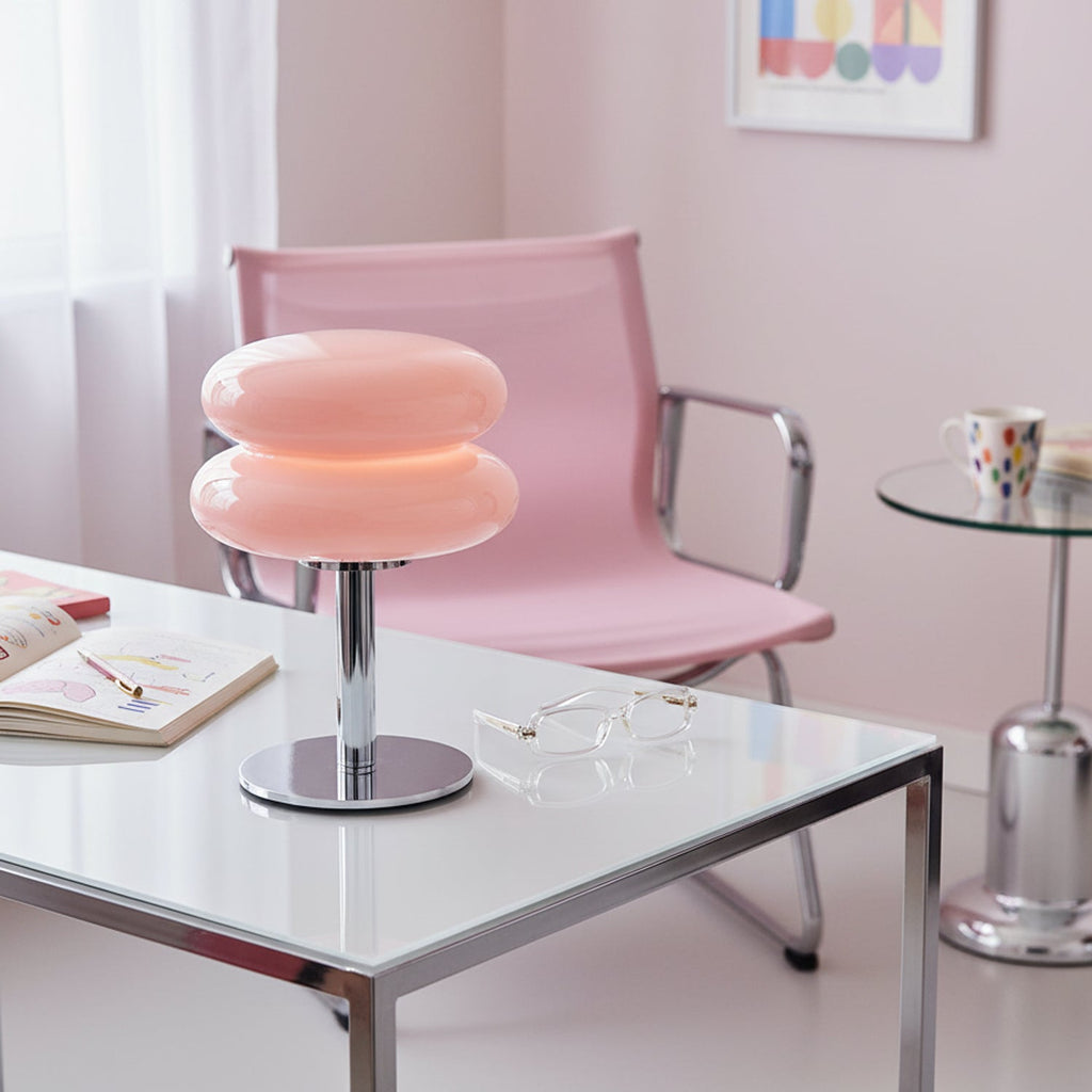Lámpara de mesa de vidrio Macaron - Image 2