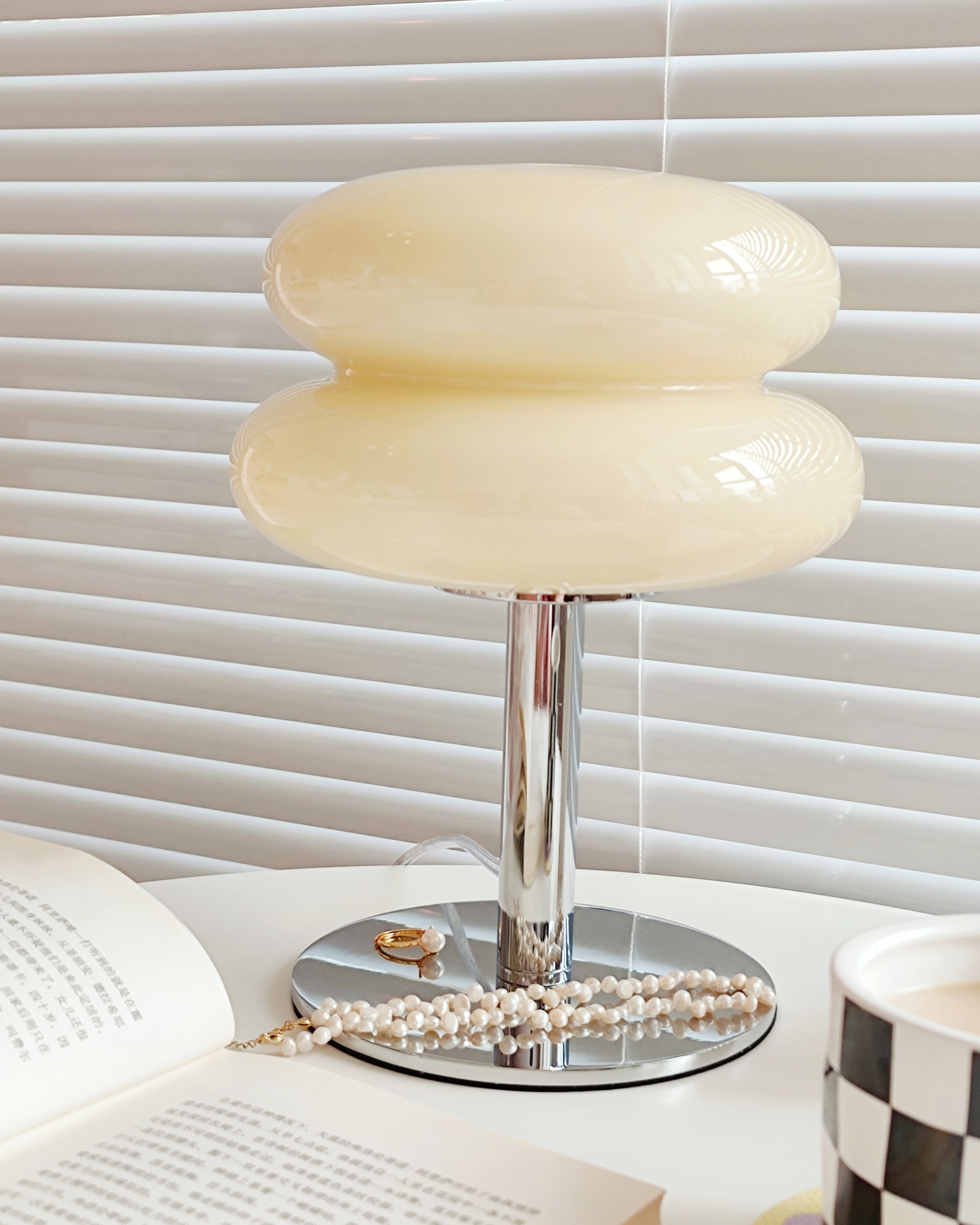 Lámpara de mesa de vidrio Macaron - Image 49