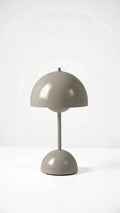 Lámpara de Mesa Semiesférica Verde | Pantalla Curva Base Circular Para Iluminación Interior-Lamp-SeemSeem