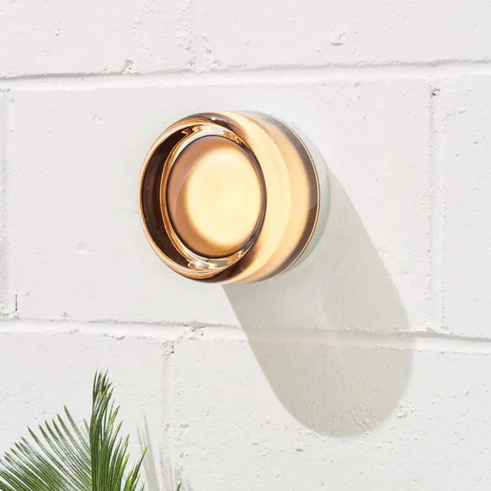 Circular Amber Wall Light | Round Shape Integrated Lighting Indoor Use-Lamp-SeemSeem