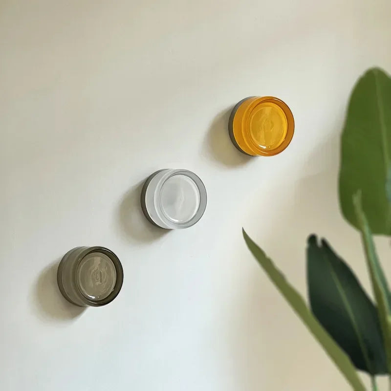 Circular Amber Wall Light | Round Shape Integrated Lighting Indoor Use-Lamp-SeemSeem