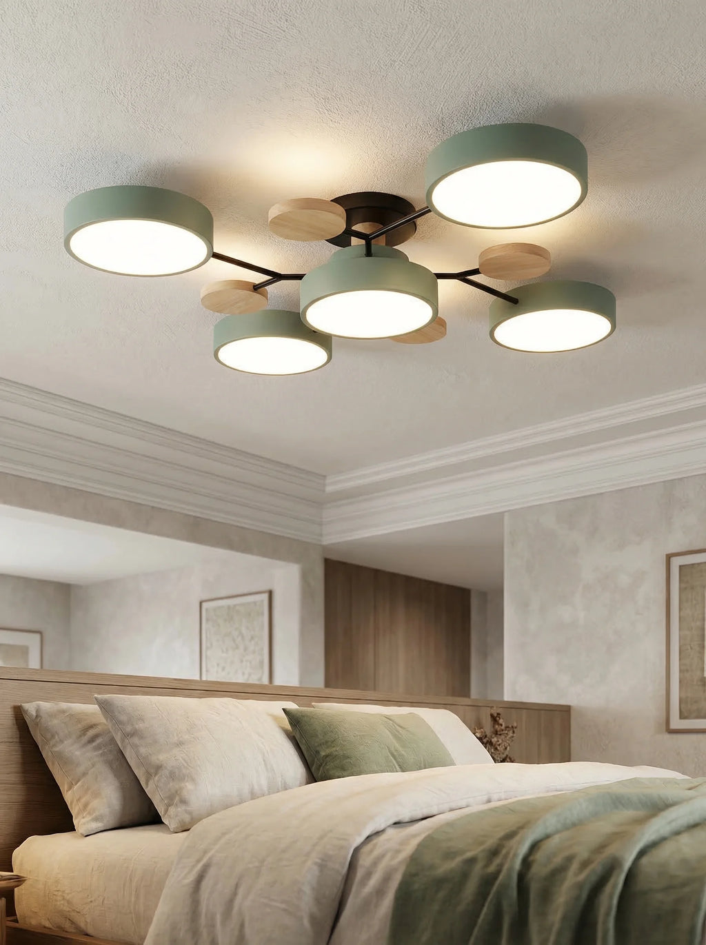 Moderne LED-Deckenleuchte für das Wohnzimmer | Rundlicher moderner Plafon - SeemSeem