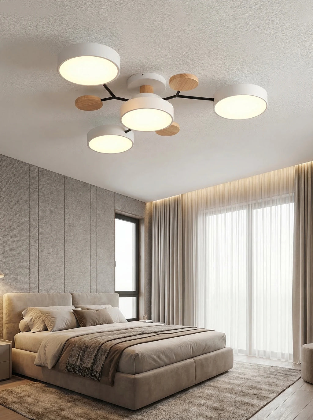 Moderne LED-Deckenlampe für das Wohnzimmer | Moderner runder Plafond - SeemSeem