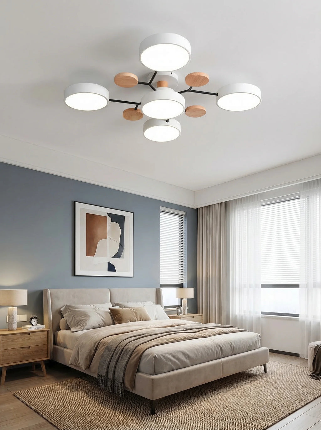 Moderne LED-Deckenleuchte für das Wohnzimmer | Moderner runder Plafond-Deckenleuchte-SeemSeem