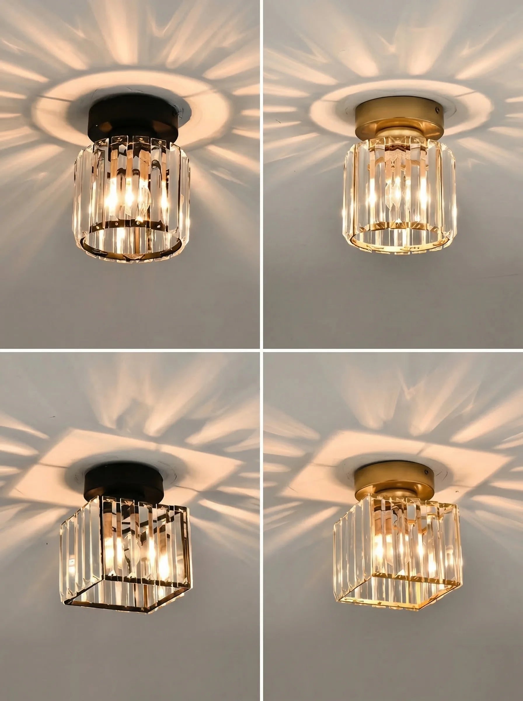 Moderne schwarze Deckenlampe | LED-Plafond für Flur, Küche und Schlafzimmer - SeemSeem