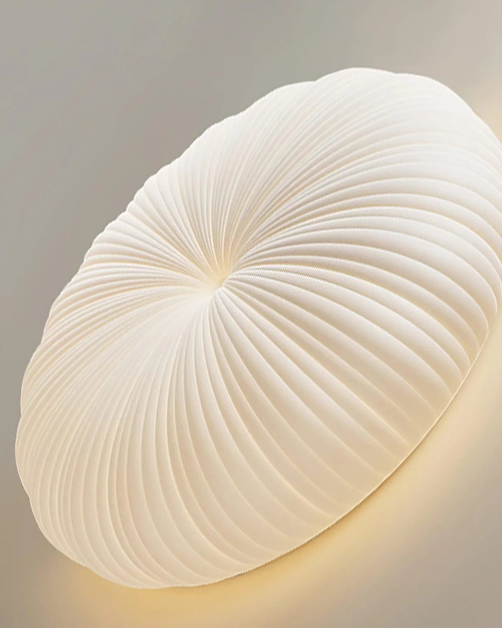 Lámpara de Techo Plisada Blanca | Pantalla Circular Para Iluminación Interior-Lamp-SeemSeem
