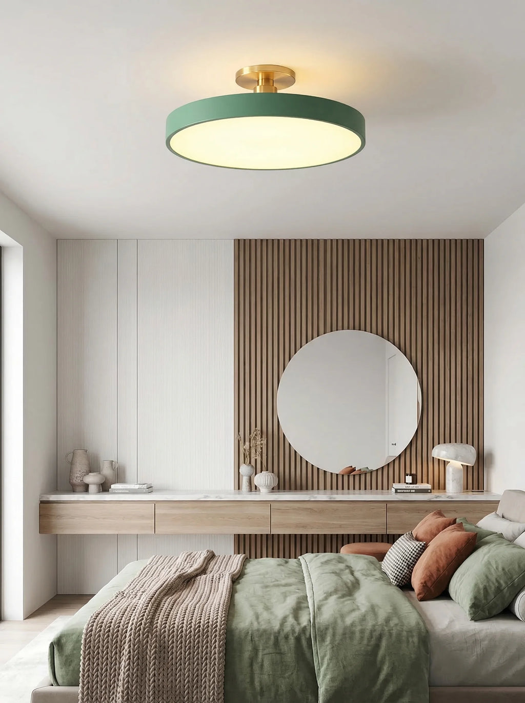 Moderne runde LED-Deckenlampe | Plafon-Leuchte für Schlafzimmer, Wohnzimmer und Küche – Innenbeleuchtung – SeemSeem