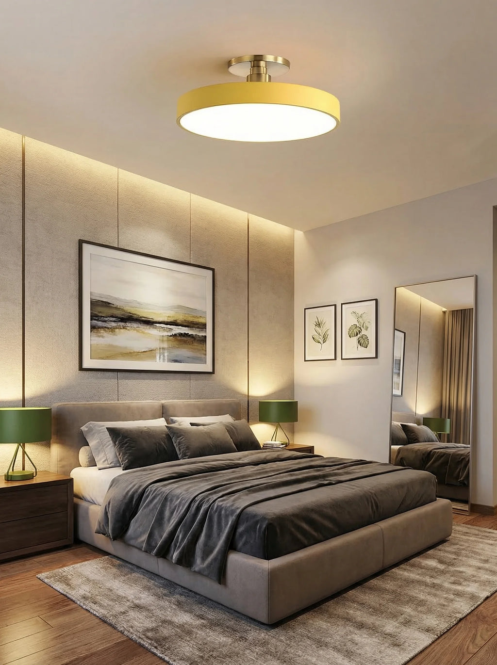 Moderne runde LED-Deckenlampe | Deckenleuchte für Schlafzimmer, Wohnzimmer, Küche und Innenbeleuchtung – SeemSeem
