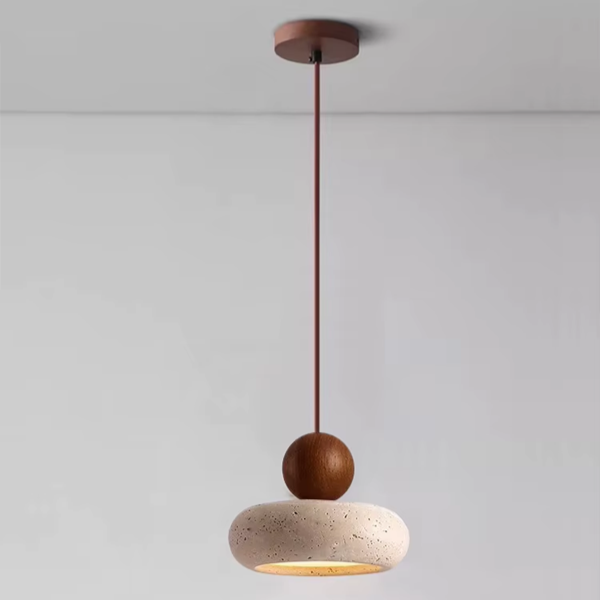 Lámpara Colgante De Piedra | Diseño Minimalista Suspendido-Lamp-SeemSeem