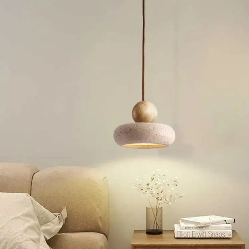Lámpara Colgante De Piedra | Diseño Minimalista Suspendido-Lamp-SeemSeem