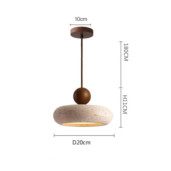 Lámpara Colgante De Piedra | Diseño Minimalista Suspendido-Lamp-SeemSeem
