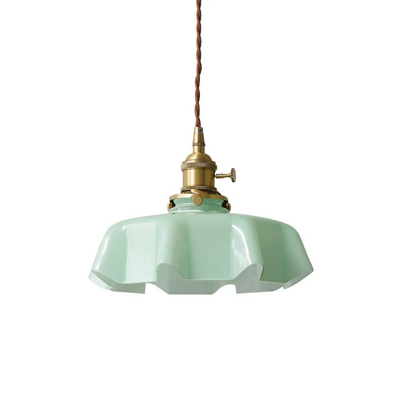 Lámpara colgante de vidrio vintage francés - 05 colores - Image 9