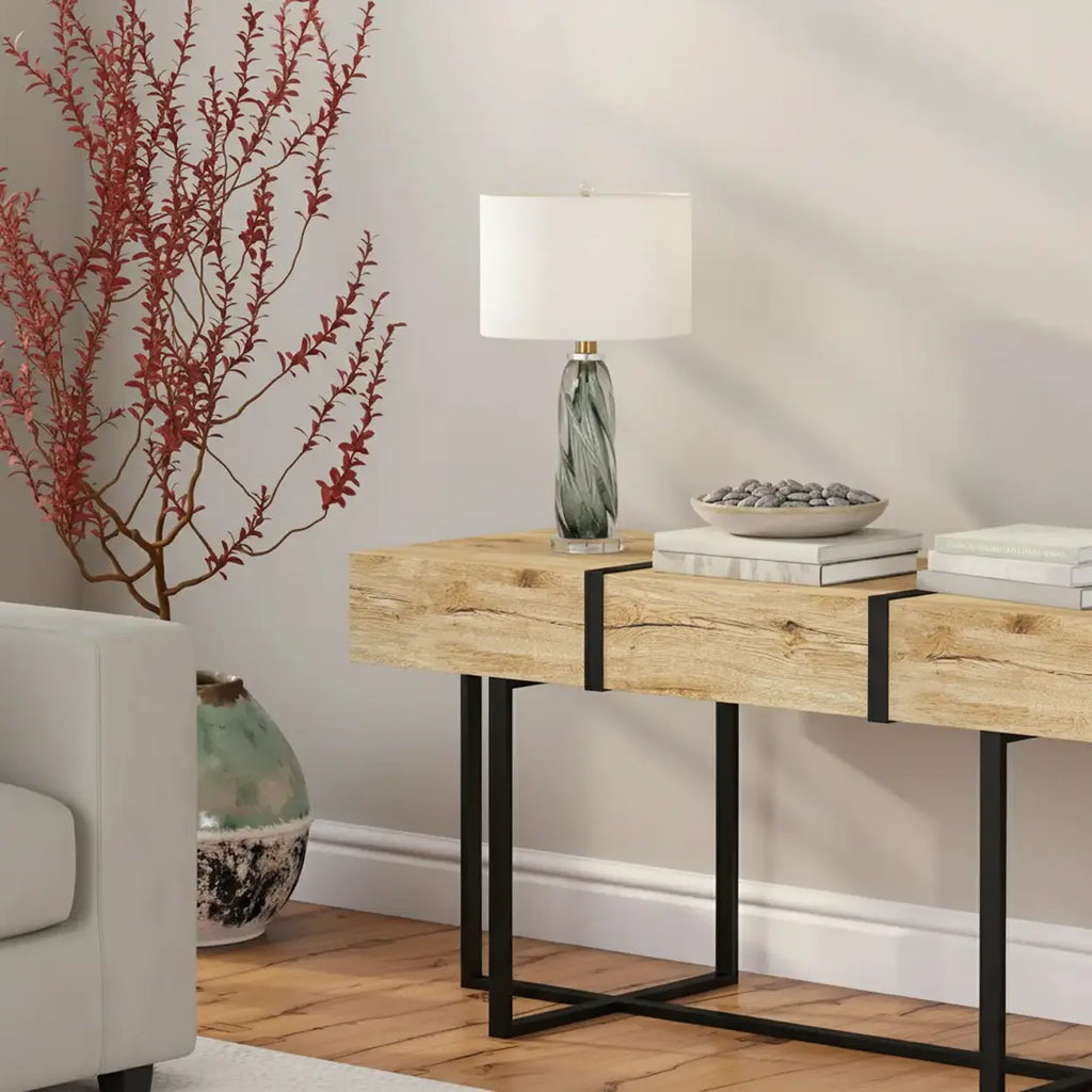 Lámpara De Mesa | Base Esculpida Decorativa-Lamp-SeemSeem