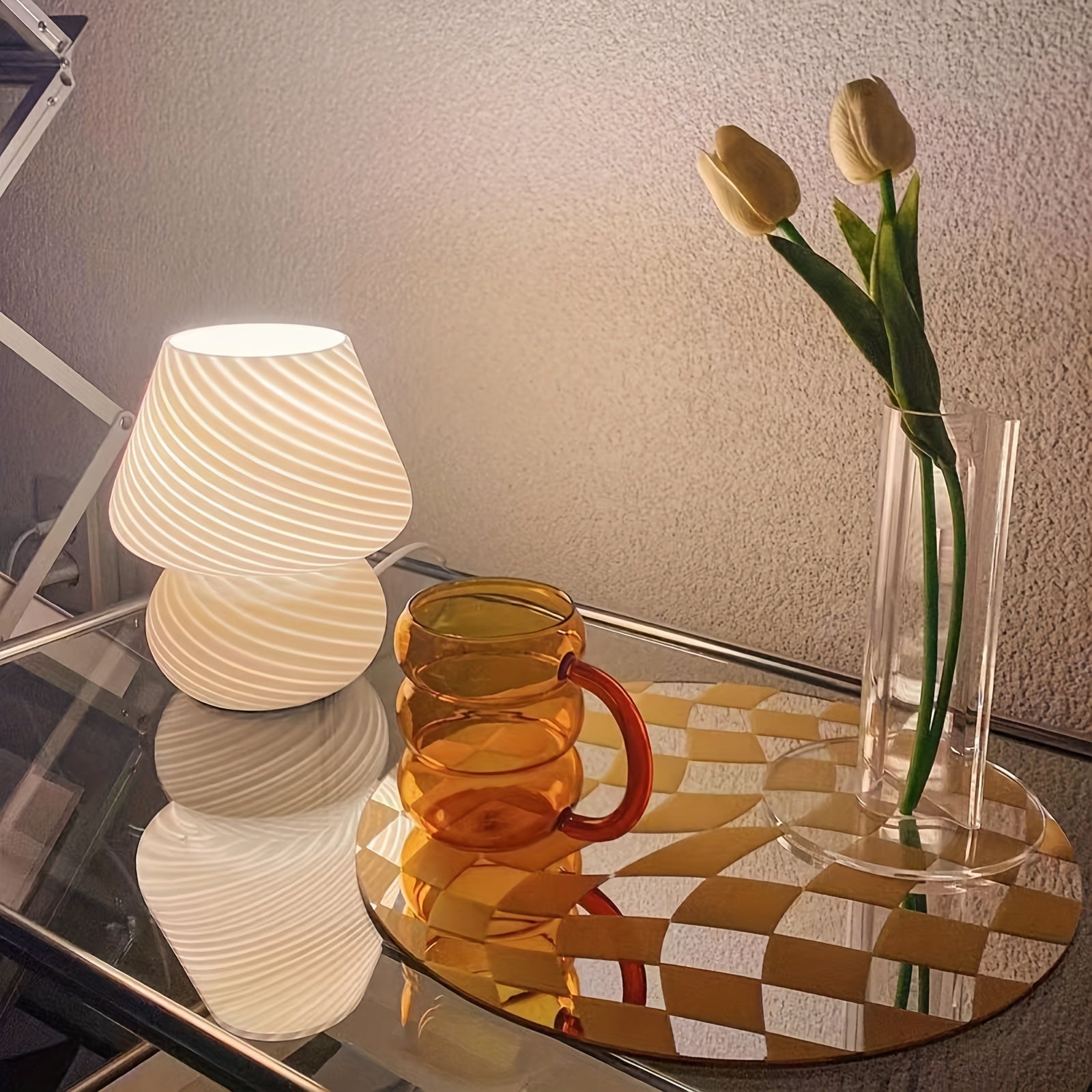 Lámpara De Mesa Espiral | Pantalla Decorativa LED-Lamp-SeemSeem
