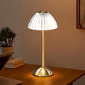 Lámpara De Mesa LED | Pantalla Plisada Decorativa-Lamp-SeemSeem